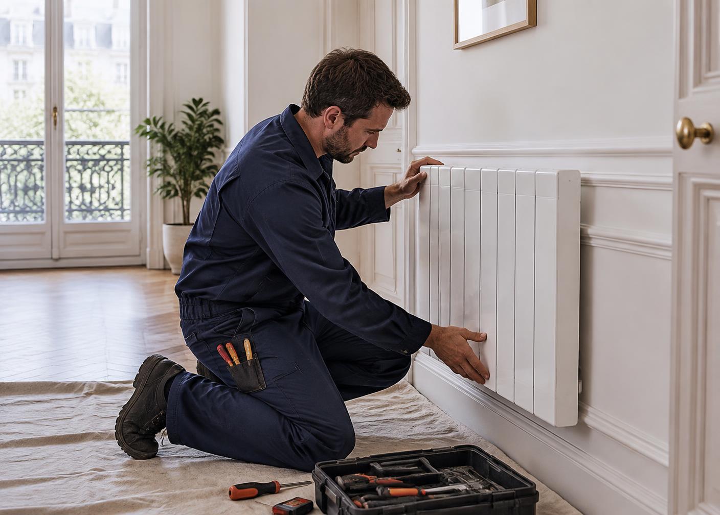 Chauffage électrique — exemple de travaux électriques