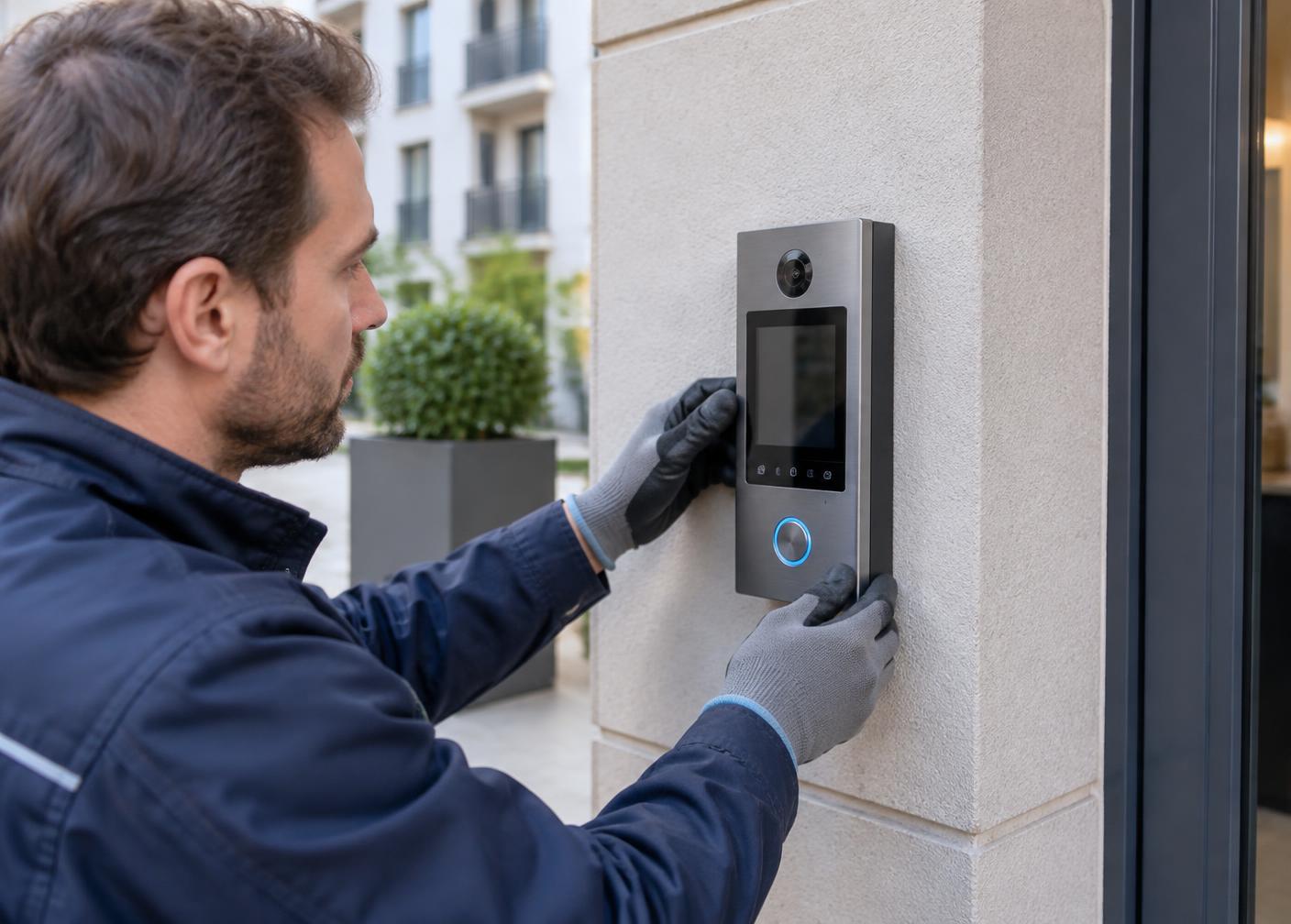 Interphones — exemple de travaux électriques
